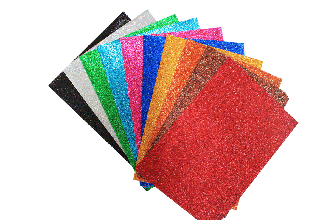 Color Glitter Paper & Cardboard