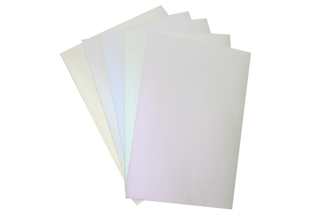 One Sided Embossed Iridescent Cardboard