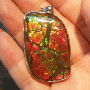 米莎雅S925银镶嵌斑彩石吊坠 BC150210-43