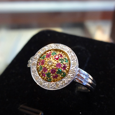 米莎雅18K金财源滚滚红宝石祖母绿钻戒 dsc01157