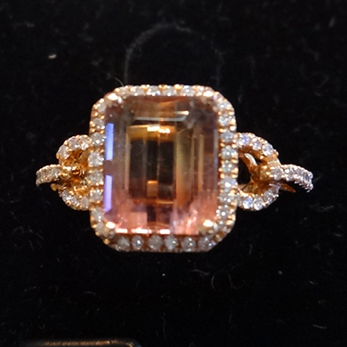 米莎雅18K金西瓜碧玺钻戒 dsc01165