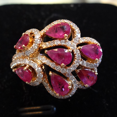 米莎雅18K金红宝石戒指 dsc01195