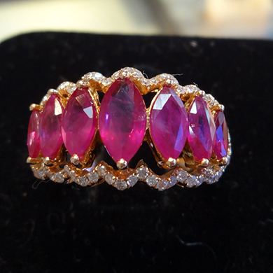 米莎雅18K金红宝石戒指 dsc01199