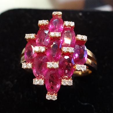 米莎雅18K金红宝石戒指 dsc01203