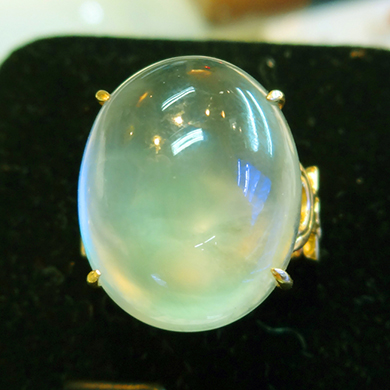 米莎雅18K金葡萄石戒指 dsc01205