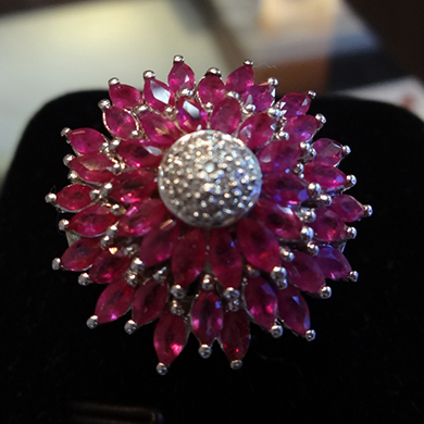 米莎雅18K金红宝石戒指 dsc01217