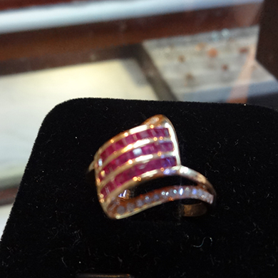 米莎雅18K金红宝石戒指 dsc01221