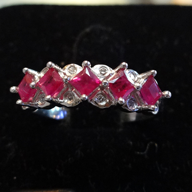 米莎雅18K金红宝石戒指 dsc01223