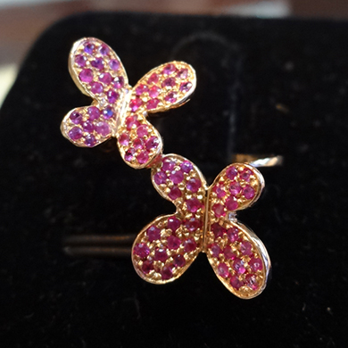 米莎雅18K金红宝石戒指 dsc01230