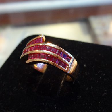 米莎雅18K金红宝石戒指 dsc01234