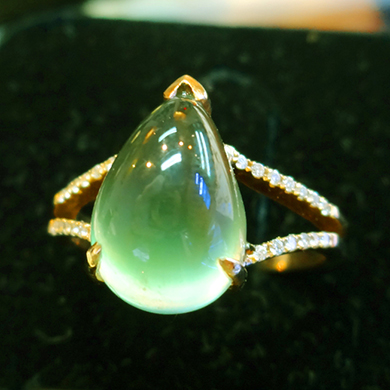 米莎雅18K金葡萄石戒指 dsc01245