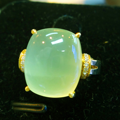 米莎雅18K金葡萄石戒指 dsc01251