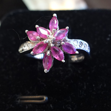 米莎雅18K金红宝石戒指 dsc01253