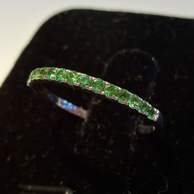 米莎雅18K金翠榴石戒指 dsc01317