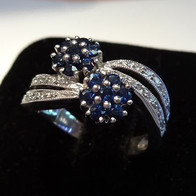 米莎雅14K金蓝宝石钻戒 dsc01368