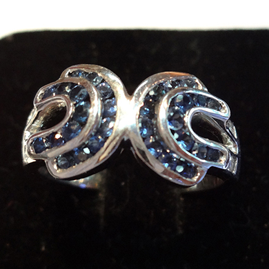 米莎雅18K金蓝宝石戒 dsc01370