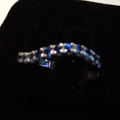 米莎雅18K金蓝宝石戒 dsc01376