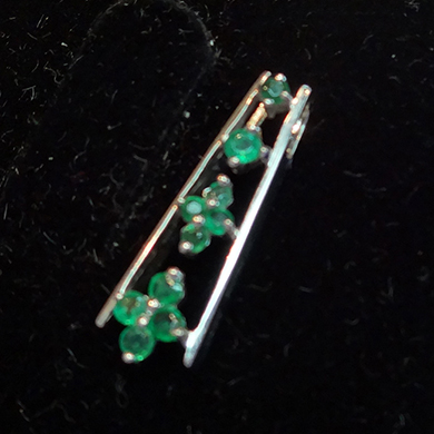 米莎雅18K金祖母绿吊坠 dsc01438