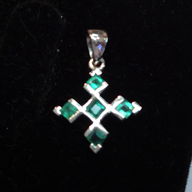 米莎雅18K金祖母绿吊坠 dsc01440