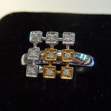 米莎雅18K金钻石戒指 dsc01445