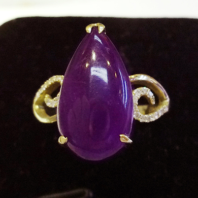 米莎雅18K金苏纪石钻石戒指 dsc01447