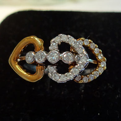 米莎雅18K金钻石戒指 dsc01449