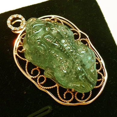 米莎雅18K金碧玺貔貅吊坠 dsc01479-1