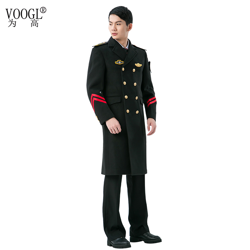 长款大衣保安制服