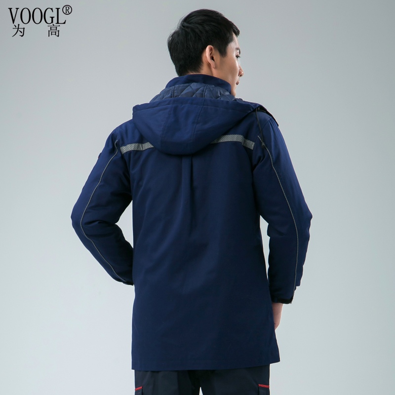 工程服深蓝色外套套装