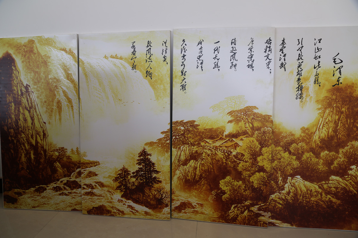 碳纤维墙暖壁画
