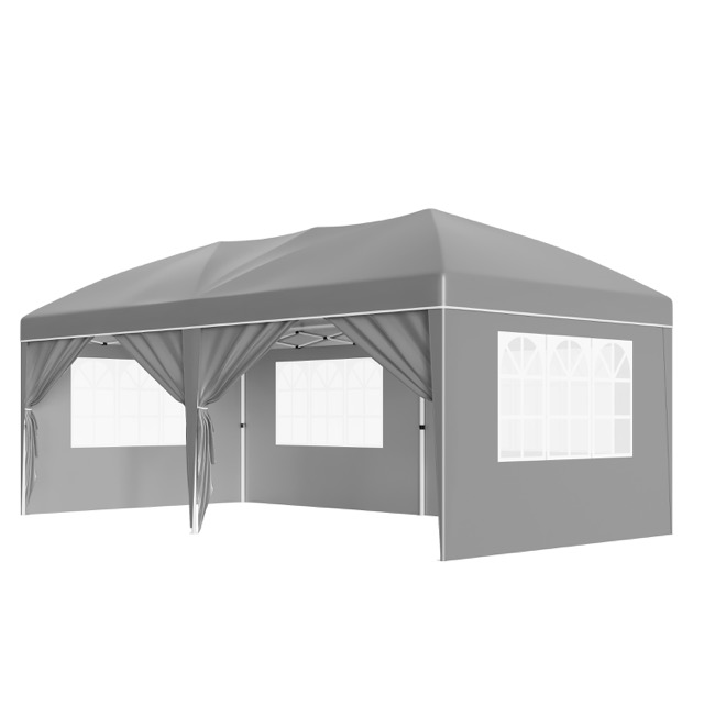 3*6m Pop up Outdoor Waterproof Large Oxford wedding party tent for events with windows pavilion