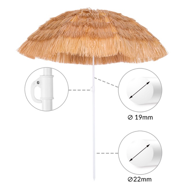 Hawaii Beach Parasol Garden Umbrella Balcony cafe umbrellas Tilt Garden Umbrella