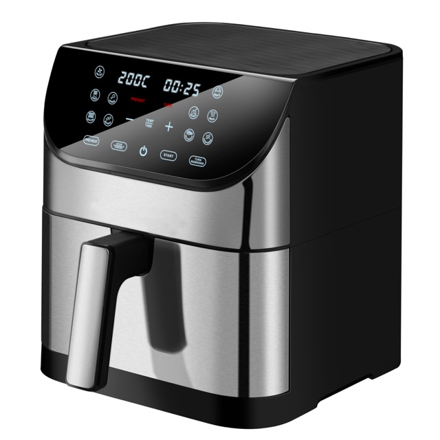 New Electric Home appliances 1500W 6L Kitchen High quality stainless steel air fryer electric digital deep air fryer with touch screen