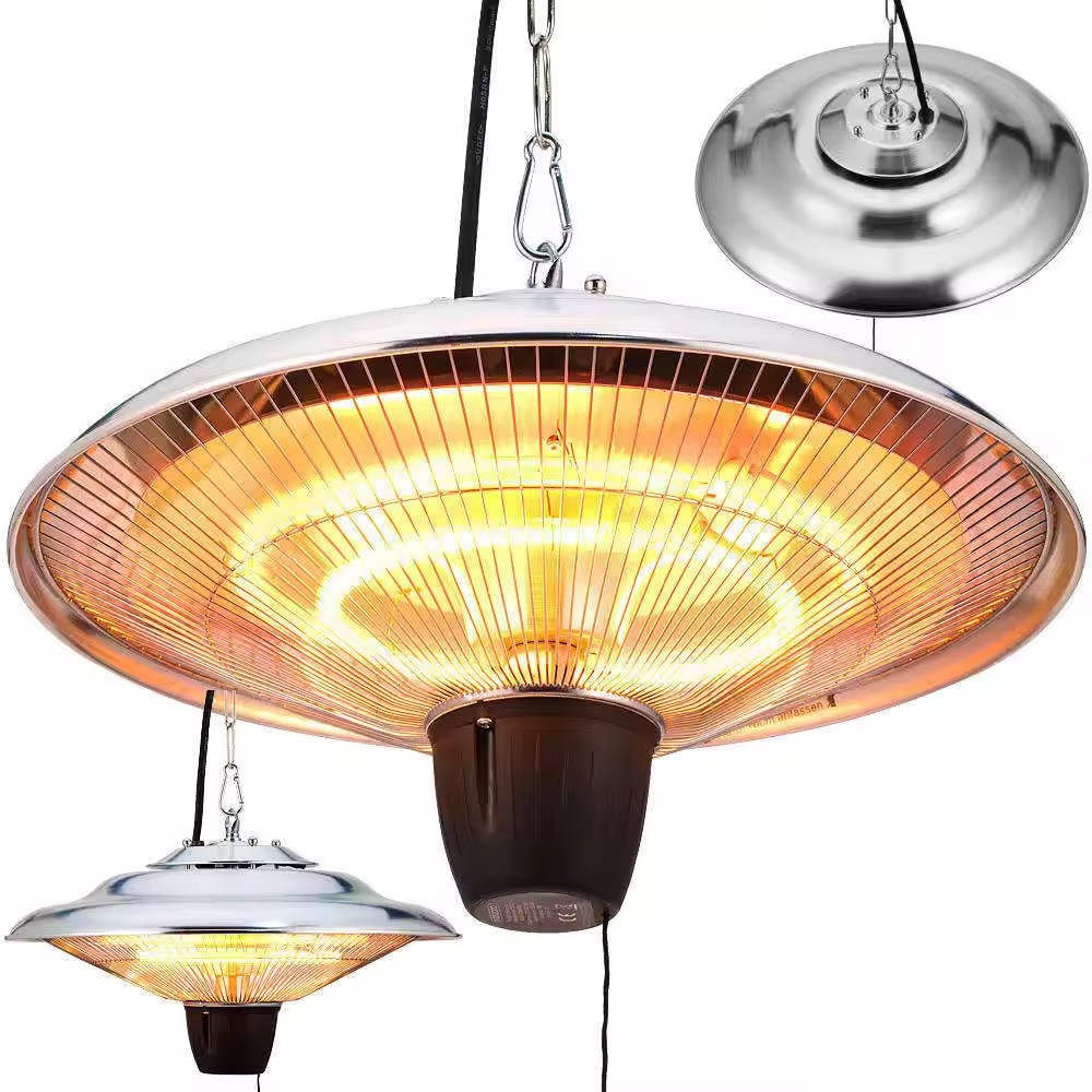 Fast Heating Electric Patio Ceiling Heater Outdoor Use OEM ODM Remote Control Home Heater