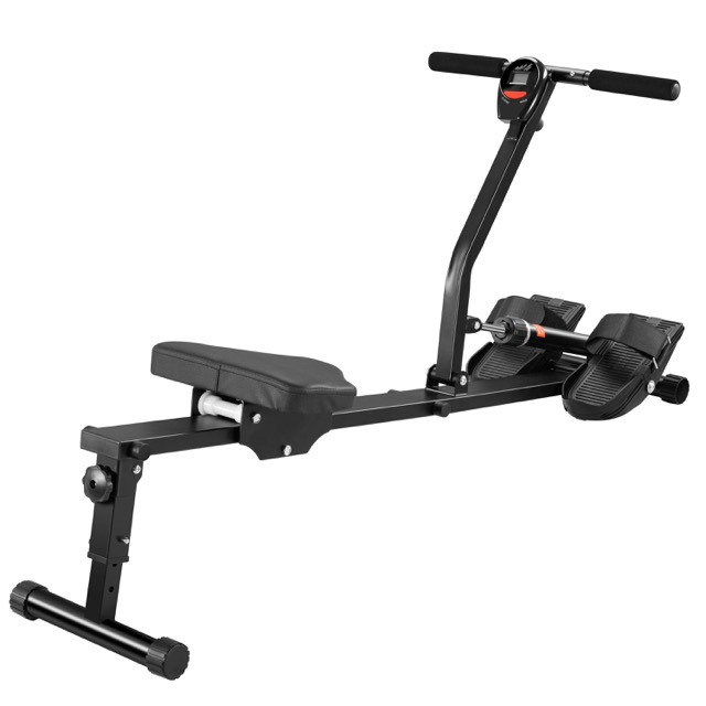 12 Level Hydraulic Cylinder System Rowing Machine Foldable 120kg Load Low Row Machine Gym Fitness Equipment Rowing Machine