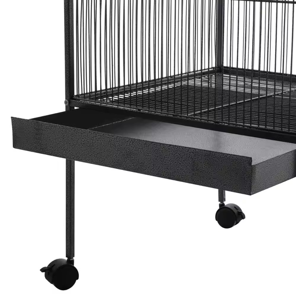 54x54x146cm Steel Large Parrot Breeding Bird Cage With Stand