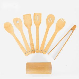 Cooking Tools Bamboo Kitchen Utensils Set Natural Material