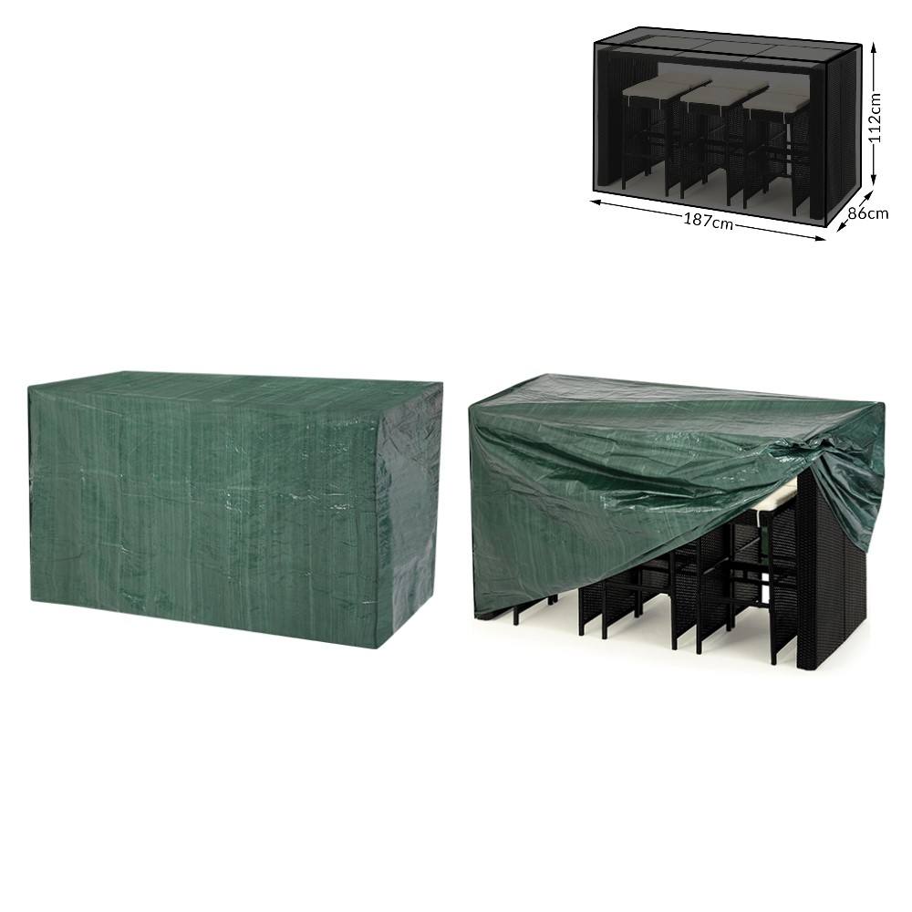 308 x 138 x 89 cm Garden table set cover PE fabric outdoor waterproof furniture cover