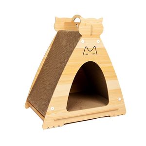 Cardboard Cat House, Vertical and Horizontal Cat Scratcher Board Furniture Protectors