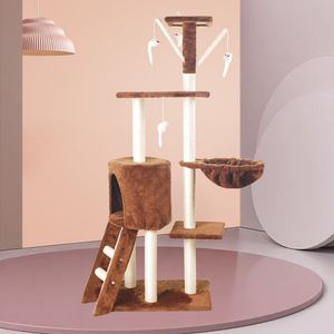 Cat Climbing Frame, Cat Nest, Cat Tree Integrated Large Cat Special Sisal Cat Climbing Frame