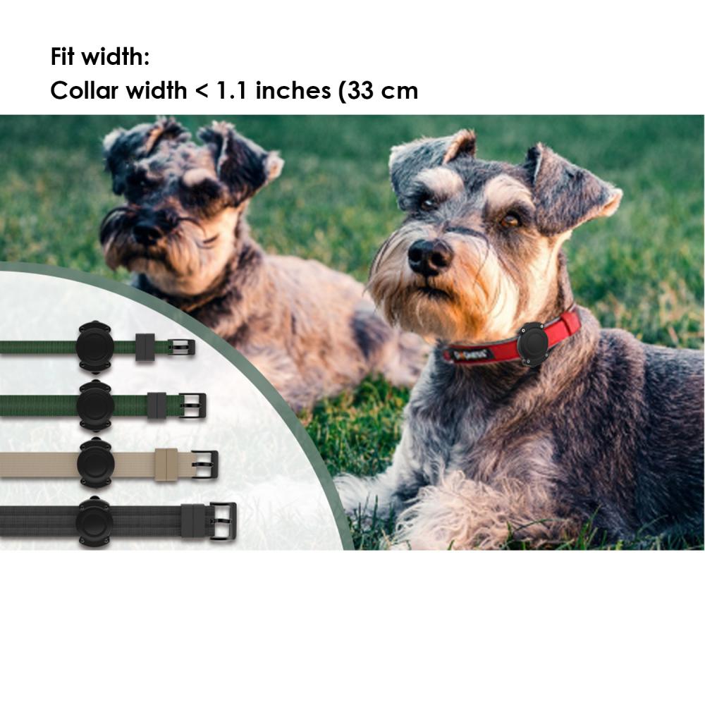 Waterproof Airtag Dog Collar Holder Ultra-Durable Dog Cat Collars Mount for AirTag for All Widths of Collars