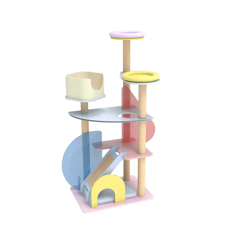 New Design Large Cat Tree Polyester Acrylic Cat Tree Tower