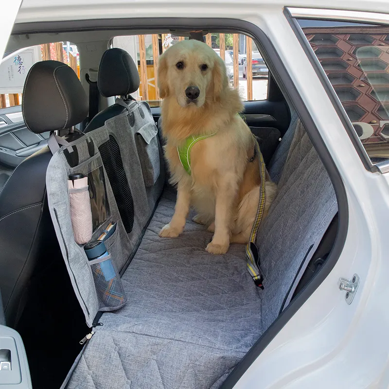 Waterproof Backseat Dog Car Seat Cover Scratch Prevent Dog Bench Seat Covers for Cars & SUVs