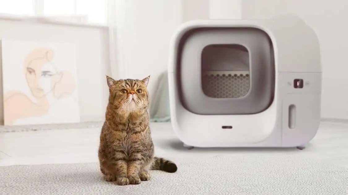 Self-Cleaning And Packing Smart Electric Cat Toilet 60L Large Automatic Cat Litter Box with App Control