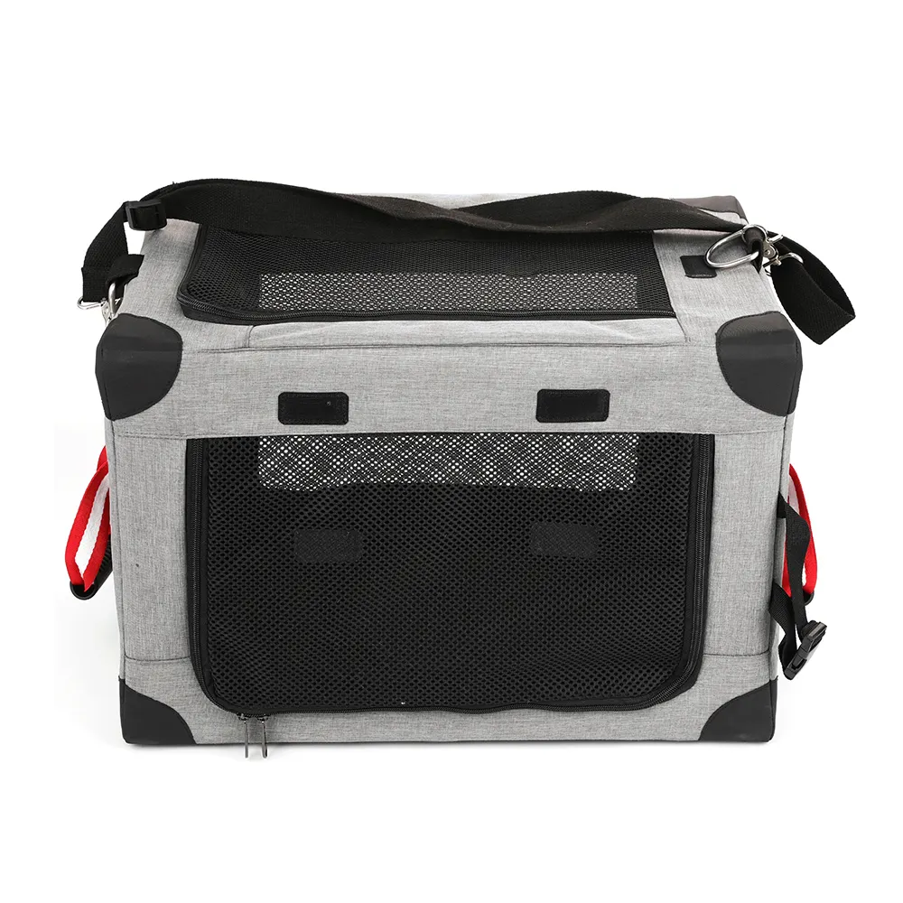Quick Collapsible Portable Steel Frame Folding Dog pet house Crate Kennel with Mesh Mat