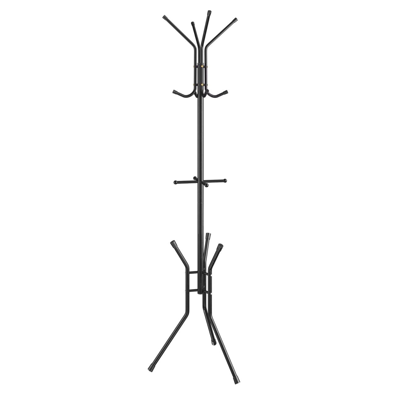 Modern Metal Clothes Hanger Rack Vertical Design 51.5x51.5x176cm for Living Room Coat Rack