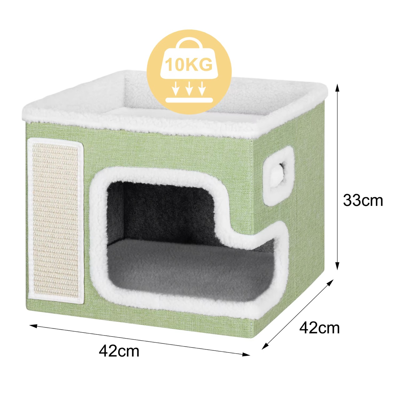 Hot Selling Multi-functional Indoor Cat Winter House Large Pet Cat Villa Scratching House Ball Toy