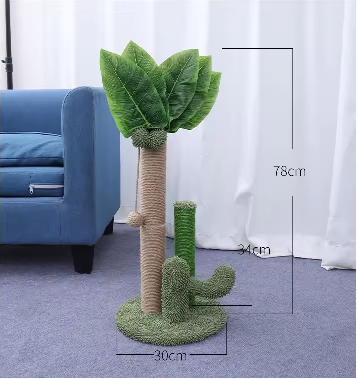 Palm Leave Scratching Post Cat Climbing Tree Big cat Xxl Pet Scratching Post