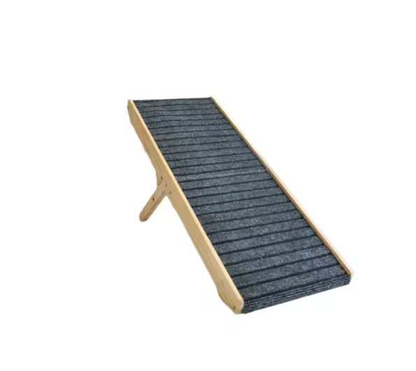 2-in-1 Foldable Dog Ramp Pet Ladder Ramp Stairs for Couch for Car Portable Wooden Pet Dog Ramps for Bed
