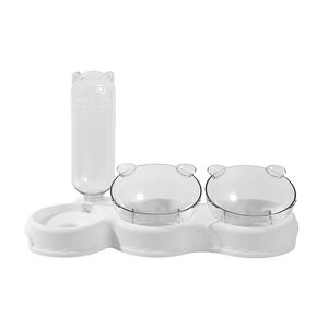Pet Cat and Dog Automatic Water Storage Bowl Double Food Bowl